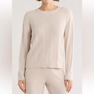 Barefoot Dreams CozyChic Ultra Lite Lounge Top in Chai Size 1X NWT